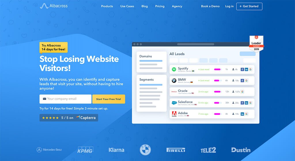 Data About Companies - Website Personalization Examples